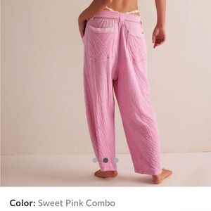 Free People Sweet Pink Combo Pants